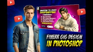 How to Create a Fiverr Gig Image Design in Photoshop | Mantor Vision Tutorial