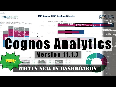 The All New COGNOS ANALYTICS 11.1.7 | What's New In Dashboard | By  Student
