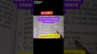 #jamb2026 #jambchemistry #shortsvideo #jambpastquestions #jambtutorial