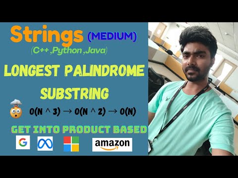 🤩Longest Palindrome Substring | Placement problem | DSA in Tamil | Interview | Strings