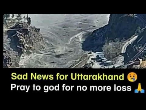 Uttarakhand chamoli Glacier Burst in joshimath|7th Feb.2021|Sad news for uttarakhand😢😓😓