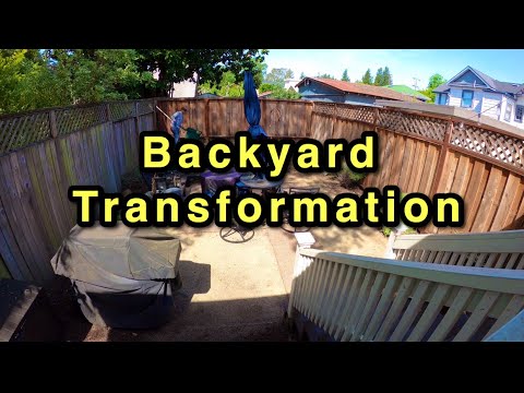 Yard Clean Up & Bark Instalation ( English Audio )