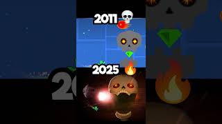 Geometry Dash: 2011 vs 2025 🤯😱 #shorts
