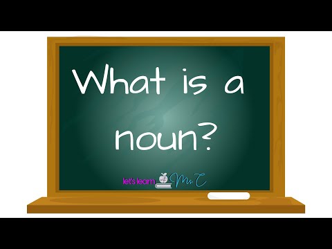 What is a Noun?  Parts of Speech for Kindergarten and First Grade