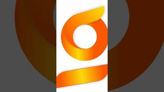 Vibrant Abstract Design | Modern Orange & Yellow 3D Shape | #coreldrawtutorialhindi #graphicdesgin