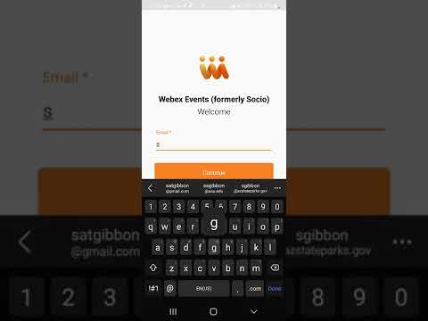 Getting Started / App Download and Setup (Webex Events)