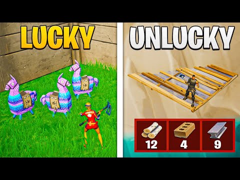Fortnite Streamers LUCKIEST vs UNLUCKIEST Moments #2
