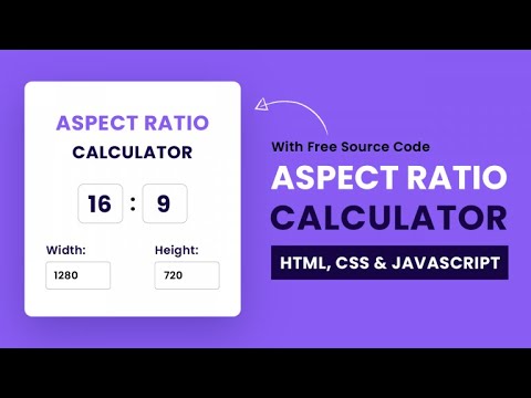 Aspect Ratio Calculator With JavaScript | ABS Prog