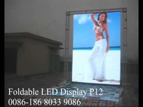 How to Fold LED Display Foldable LED screen E-mail: flexible.led.display.screen@gmail.com