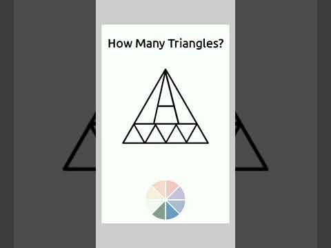 how many triangles ? iq test #maths #mathchallenge #iqtest #viral #shorts