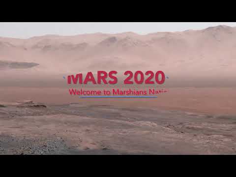 Cybertruck roaming the fantastic martian landscape - MARS 2020