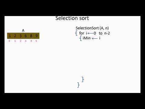 How the Selection Sort algorithm work || with code