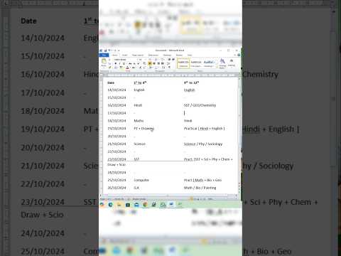 Table to text converter Ms word  #shorts #viralvideo  #computereducation  #shortvideo