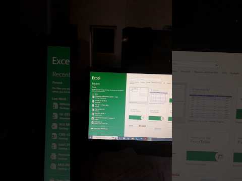 Computer me Ms excel open kese kar #excel