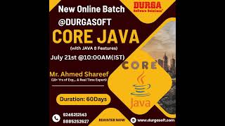 ☕ Master Core Java with Real-Time Expertise!