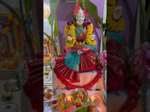 Varamahalakshmi saree draping #varamahalakshmisareedraping #lakshmidecoration #varamahalakshmifest