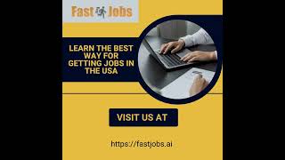 Learn the best way for getting #jobs in #USA || Fast Jobs ||