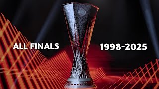 すべてのUEFAヨーロッパリーグ決勝🏆(1998-2025)