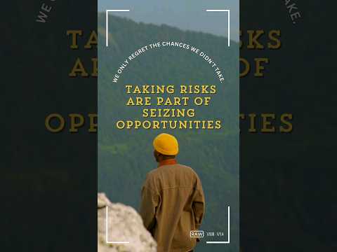 Don't Be Afraid to take Risks #focussed #dailymotivation