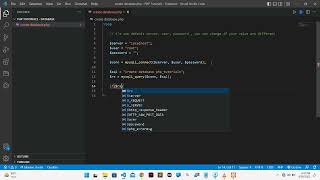 Creating a Database in MySQL using PHP 720p and 1080p full HD video | Free Projects1