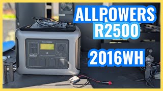 ALLPOWERS R2500 Portable Home Backup Power Station and 200w Solar Panels | Review And Test | 2016wh