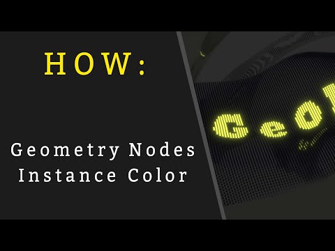 How to change the color of Instances in Blender