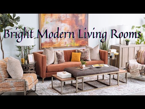 Bright Modern Living Rooms | Home Decor Ideas | Interior trends