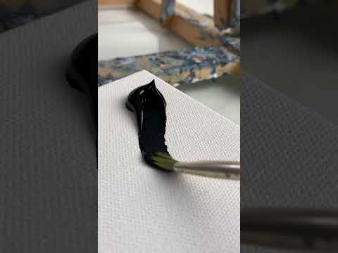 Mountain Oil Painting Reveal #shorts