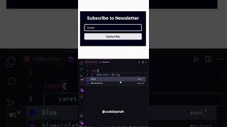 Input caret colour change property | CSS Tips and Tricks | Codebyansh | #shorts #csstips #codebyansh