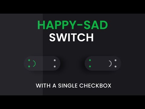 Happy-Sad Toggle Switch |Custom CSS Checkbox