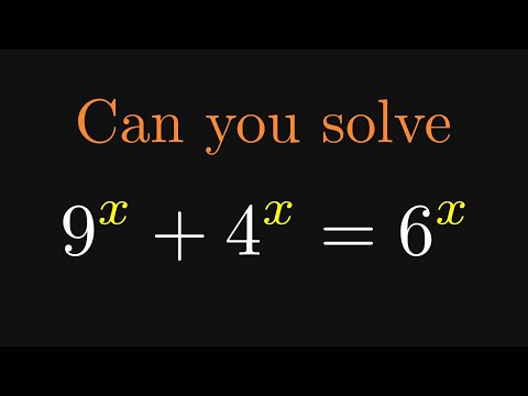 Interesting exponential equation