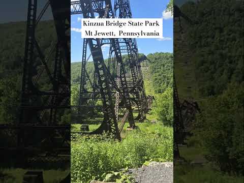 Experience the thrill of the Kinzua Bridge State Park skywalk! 🌁 #adventureawaits #travel #pawilds