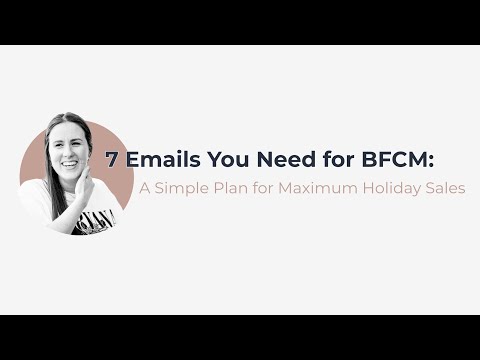 The 7 emails you need for Black Friday & Cyber Monday