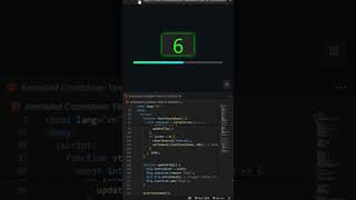 Countdown Timer with Progress Bar ⏱️ HTML, CSS, JS. #countdown #flipclock  #javascript