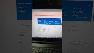 Google AdSense loading method 2023 | AdSense earnings per thousand impressions with proof #shorts