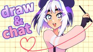 【ART & CHAT】drawing cute stuff on my birthday!