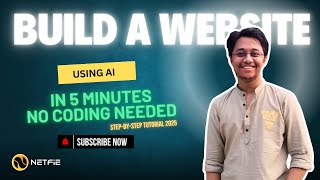 Build a Website in 5 Minutes Using AI 🔥 No Coding Needed | Step-by-Step Tutorial 2025