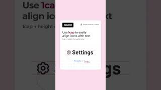 Using the cap unit to align icons with text in #css