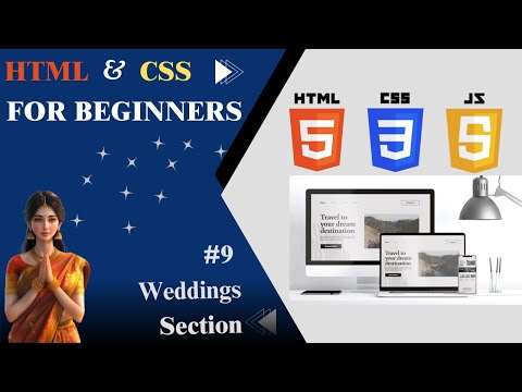 Wedding Jewellery Section Design | State-Wise Jewellery Styles +Hover & Animation | Full Tutorial #9