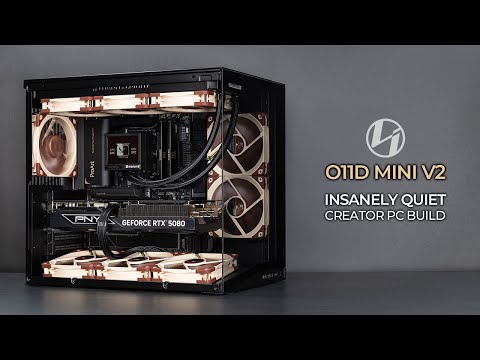 Lian Li O11D Mini V2 Quiet Creator PC Build | NF-A12x25 G2 | Intel 285K + PNY RTX 5080 | T-CREATE