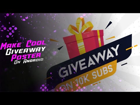 Make A Cool Giveaway Poster On Android | Ps Touch