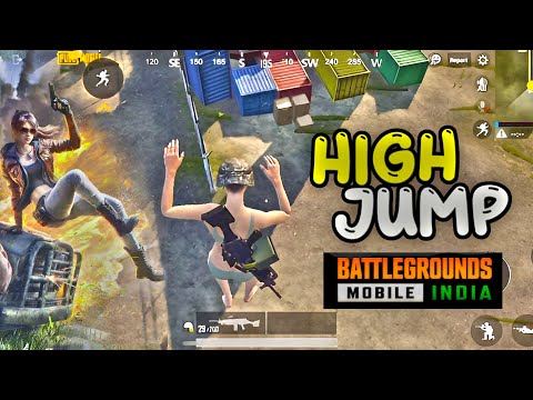BGMI high jump tricks | pubg mobile new update jump climb | pubg high jump setting | bgmi high jump
