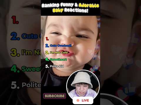😂 Ranking Funny & Adorable Baby Reactions Ever! #baby #shorts