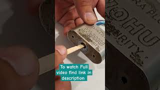 how to unlock a lock without key?