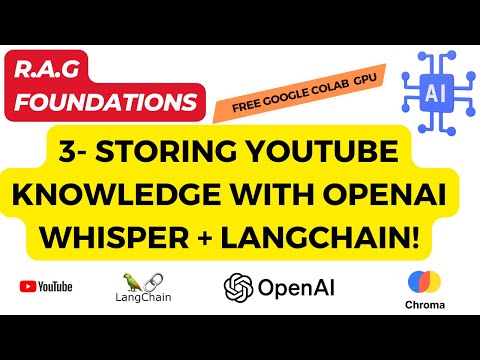 3 - Integrating YouTube Using Whisper and Langchain for Knowledge Storage for R.A.G.