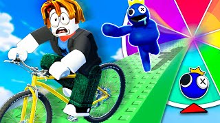 Roblox Bike Obby, But A WHEEL Controls My GAME!