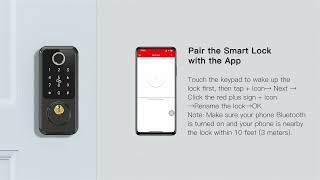 1-app (Bluetooth) Connection - For Hornbill M1/A1/Y1  Smart Lock.(TTlock And Nextlock)