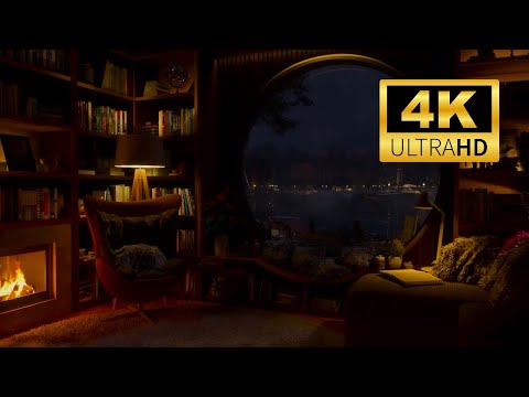 Warmest Stormy Night Getaway: Mountain Lake Cabin⛰ Cozy Crackling Fireplace ⽕ Soothing Ambient Bliss