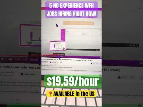 5️⃣ NO EXPERIENCE WFH Jobs You Can Start NOW! (Make Up to $19.59/hr!) #workfromhome #onlinejobs