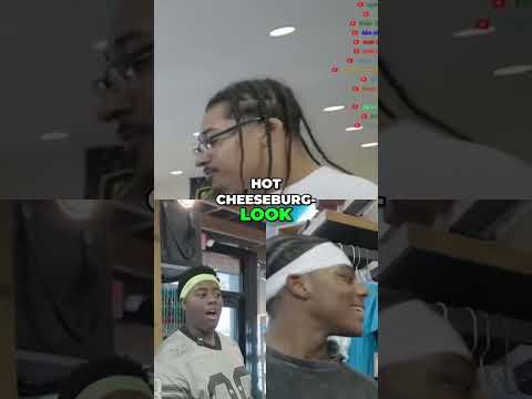 Fan Gifts Ishowspeed and brother cheeseburgers  Crying Real Tears! (Cheeseburger Plug)